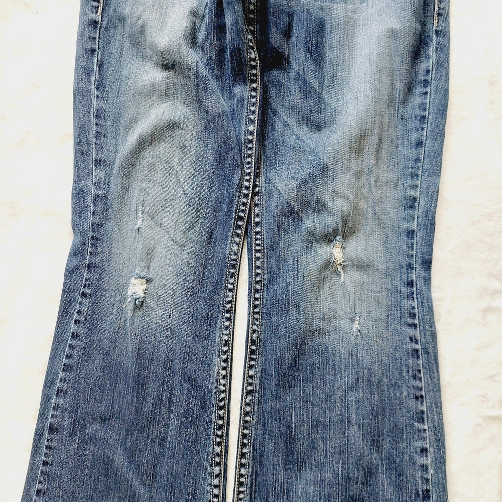 Silver Aiko Distressed Jeans P701